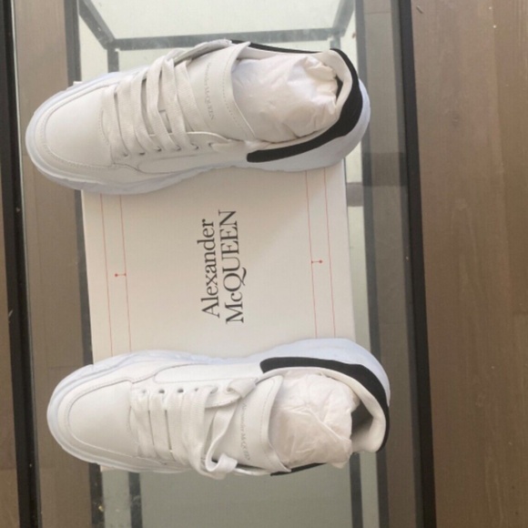 Alexander McQueen Oversized Court Trainer 'White Black' Size 40.5 - Picture 7 of 10